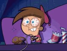 Picture of Timmy Turner play video games